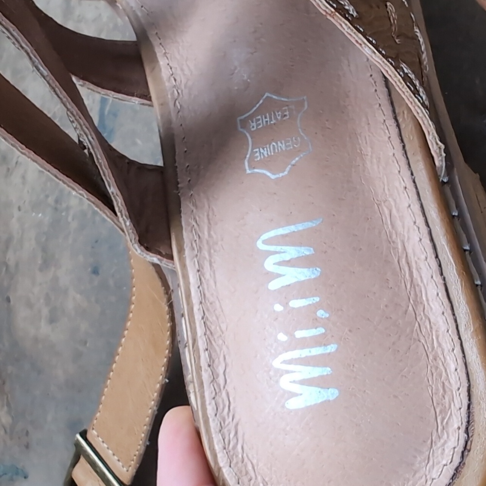 Miim Leather Mule Strappy Sandals - Picture 3 of 8